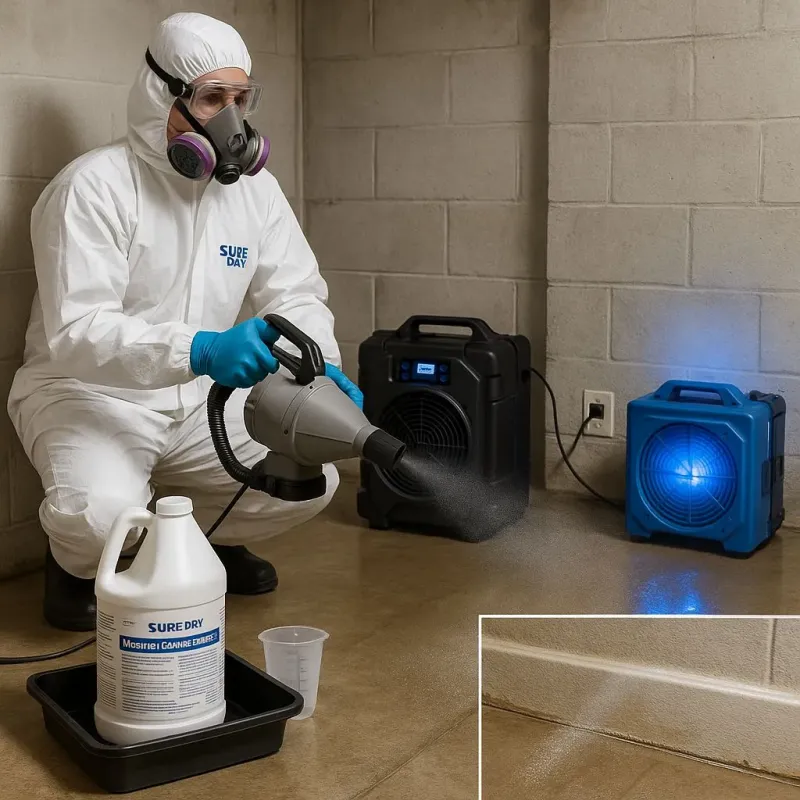 Sanitization and Odor Removal process in South Brooksville, FL